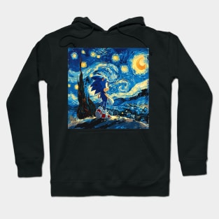 sonic starry night Hoodie